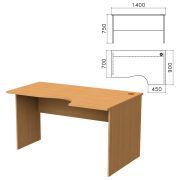 Стол письменный эргономичный «Монолит», 1400х900х750 мм, правый, цвет бук бавария, СМ4.1