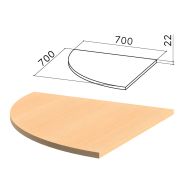 Стол приставной угловой «Монолит», 700х700х750 мм, БЕЗ ОПОРЫ (640137), цвет бук бавария, ПМ33.1