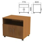 Тумба для оргтехники «Монолит», 770х600х680 мм, 2 двери, полка, цвет орех гварнери, ТМ30.3