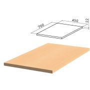 Крышка для тумбы приставной (код 640144, 640147) «Монолит», 450х700х22 мм, бук бавария, ТМ03.1