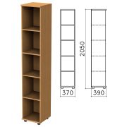 Шкаф (стеллаж) «Монолит», 370х390х2050 мм, 4 полки, цвет бук бавария, КМ45.1