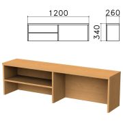 Надстройка для стола письменного «Монолит», 1200х260х340 мм, 1 полка, цвет бук бавария, НМ37.1