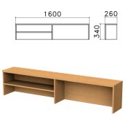 Надстройка для стола письменного «Монолит», 1600х260х340 мм, 1 полка, цвет бук бавария, НМ39.1