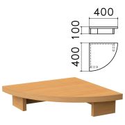 Подставка под монитор «Монолит», 400х400х100 мм, цвет бук бавария, ПМ03.1