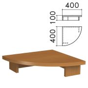 Подставка под монитор «Монолит», 400х400х100 мм, цвет орех гварнери, ПМ03.3