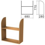 Полка навесная настенная «Монолит», 680х280х770 мм, цвет бук бавария, ПМ40.1