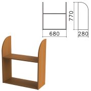 Полка навесная настенная «Монолит», 680х280х770 мм, цвет орех гварнери, ПМ40.3