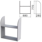 Полка навесная настенная «Монолит», 680х280х770 мм, цвет серый, ПМ40.11